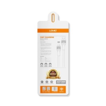 LS604 IOS - Cable USB - IOS 4m Gris (Fast Charging 30W & Data Cable)