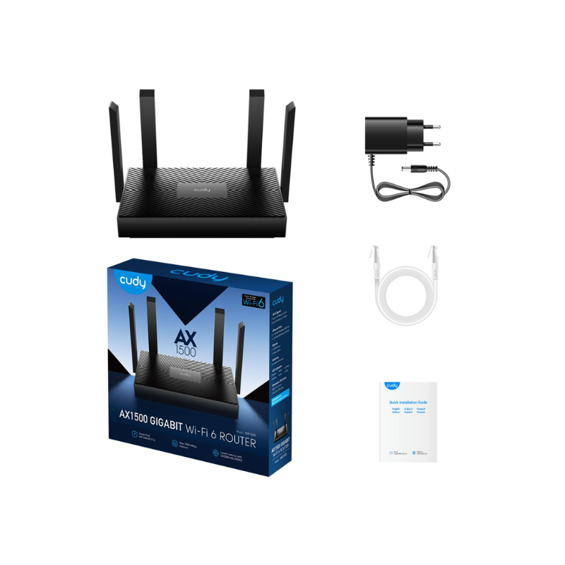 Router Wi-Fi AX1500 Gigabit Wi-Fi 6 WR1500