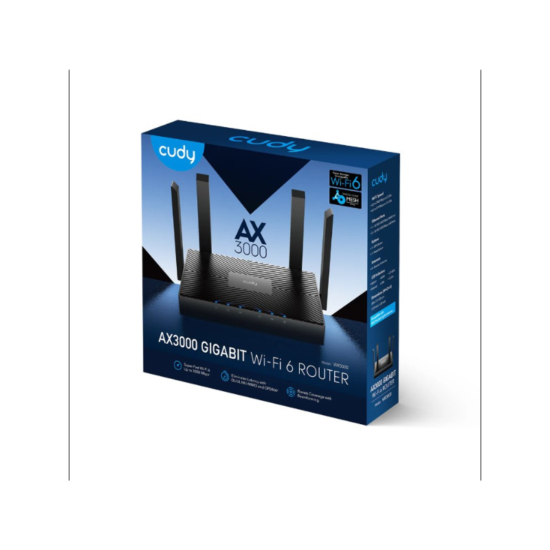 Routeur Wi-Fi AX3000 Gigabit Wi-Fi 6 Mesh Routeur WR3000
