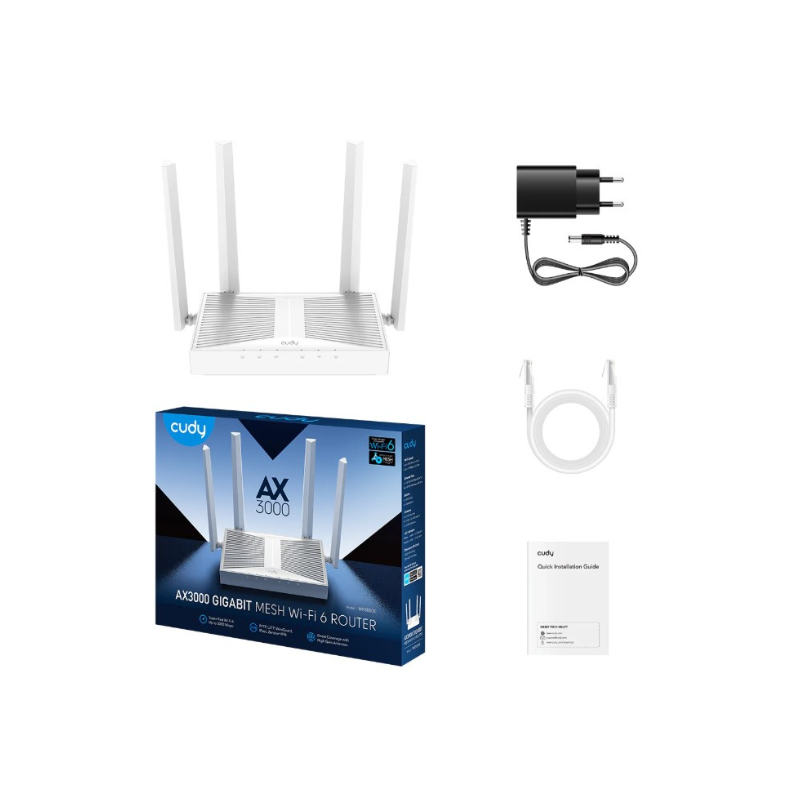 Routeur Wi-Fi AX3000 Gigabit Wi-Fi 6 Mesh Routeur WR3000E