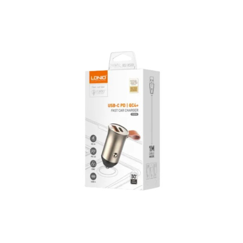 C509Q USB/C - Kit Chargeur Allume Cigare Dual PD + QC4 (Avec Cable USB C)