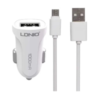 DLC17 USB/C - Kit Chargeur Allume Cigare USB (Avec Cable USB C) Blanc