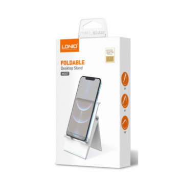 MG07 - Support de téléphone bureau Pliable Blanc