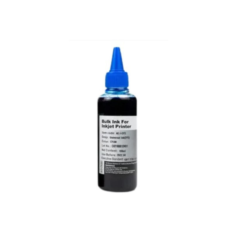 Encre 100ml HP - Canon - Lexmark - Brother - Cyan