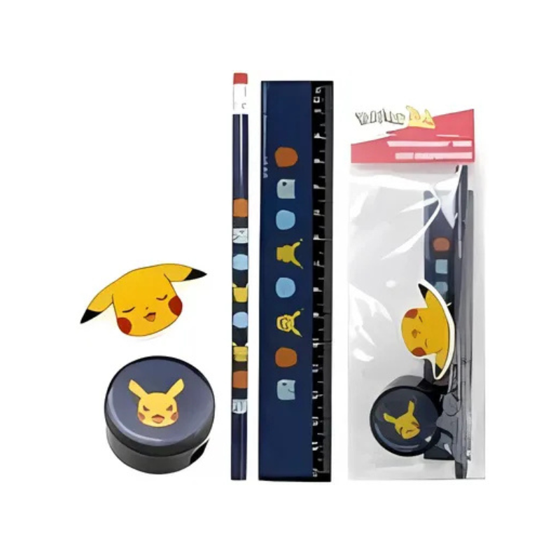 KIT DE RÈGLE COMPLET | KIT DE GÉOMÉTRIE POKÉMON PIKACHU BF7-126