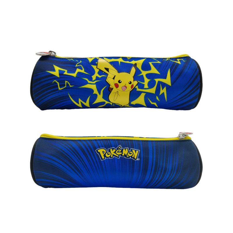 TROUSSE POKÉMON BLEUE ZIPPÉE PIKACHU BF7-67
