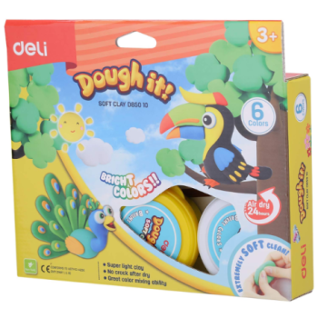 PÂTE À MODELER 6CLRS | SOFT CLAY DED85010