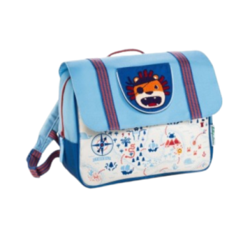 CARTABLE BLEU CLAIR AVEC LION