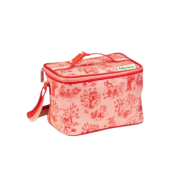 SAC À REPAS ISOTHERME ROSE MOTIF FLEURI
