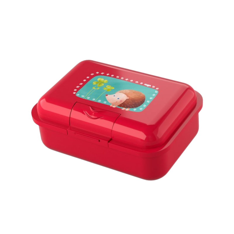 BOÎTE À GOÛTER ROUGE MOTIF HÉRISSON