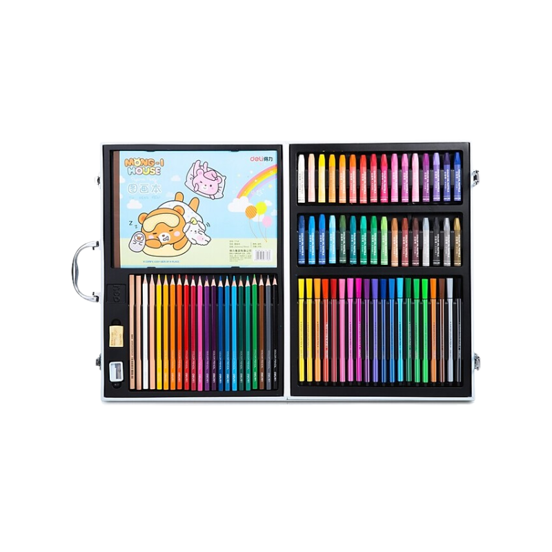 TROUSSE DE COLORIAGE 78 PCS | CRAYON DE COULEUR | COLORING CASE DE75401