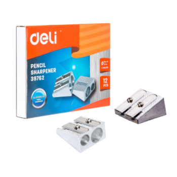 TAILLE-CRAYON 2 HOLES METALLIC | PENCIL SHARPENER DE39762