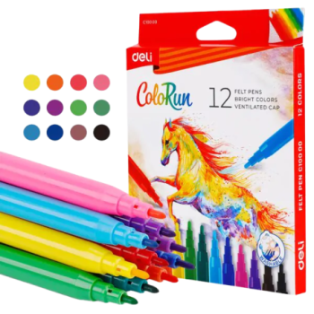 FEUTRE 12 CLRS | FELT PEN DEC10000