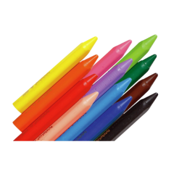 CRAYON DE CIRE 8CLRS 28MM | WAX PENCIL DEC208