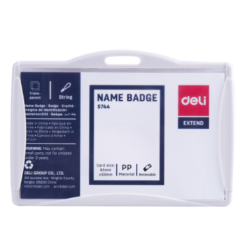 PORTE-BADGE 85*53MM GRIS | BADGE HOLDER DE5744