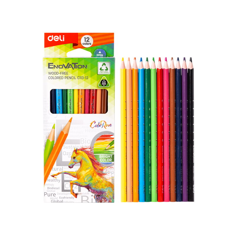 CRAYON DE COULEUR 12 CLRS | COLORED PENCIL DEC113-12