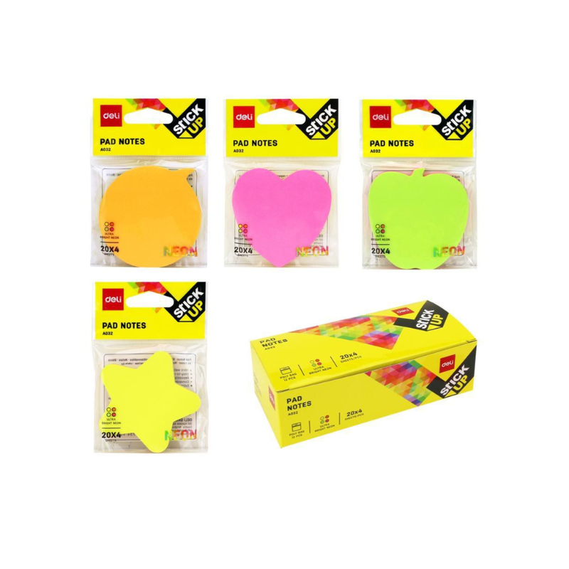 PAPILLONS ADHÉSIFS | POST-IT 76*76 30 FILLS AS | STICKY NOTES DEA55602