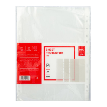 POCHETTE A DOCUMENTS TRANSPARENTE | SHEET PROTECTOR DE5710