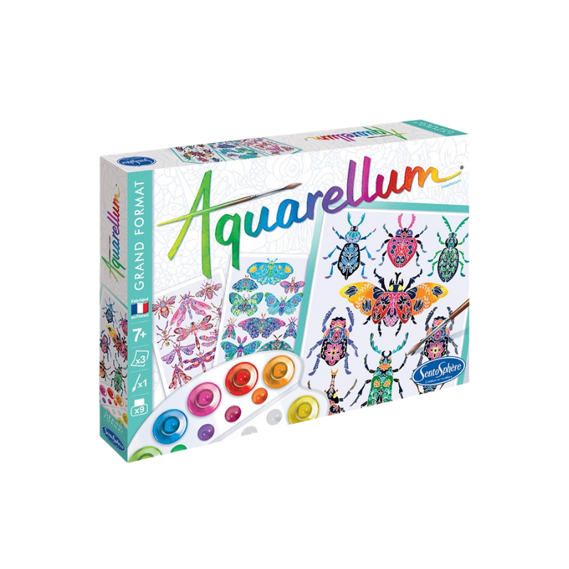 KIT DE PEINTURE | AQUARELLUM INSECTES  SENTOSPHÈRE BF7-170
