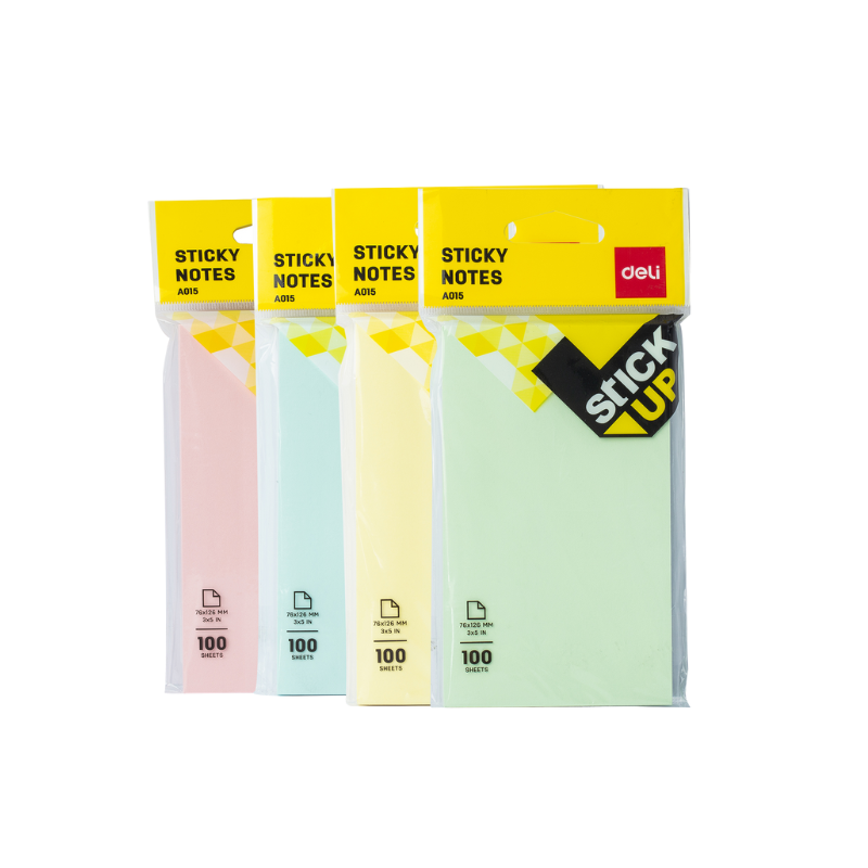 FEUILLES AUTOCOLLANTES 76*126MM | POST IT DEA01502