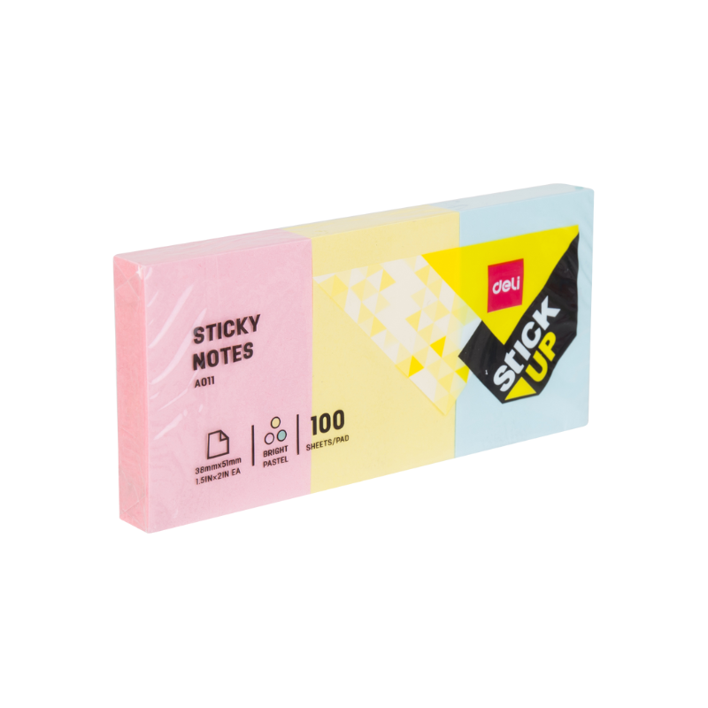 FEUILLES AUTOCOLLANTES 38*51MM | POST IT DEA01103