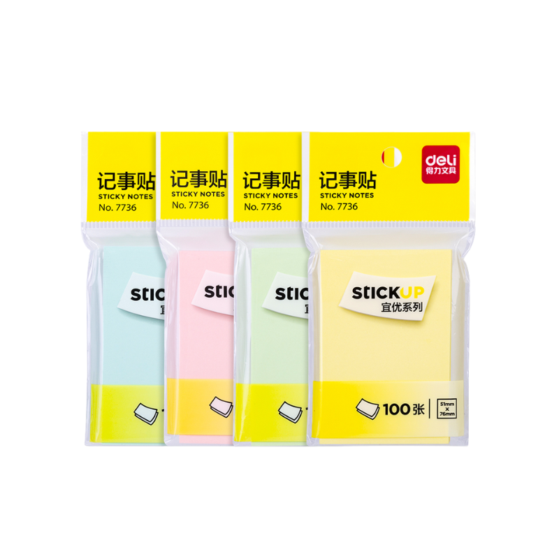 FEUILLES AUTOCOLLANTES 51*76MM | POST IT DE7736