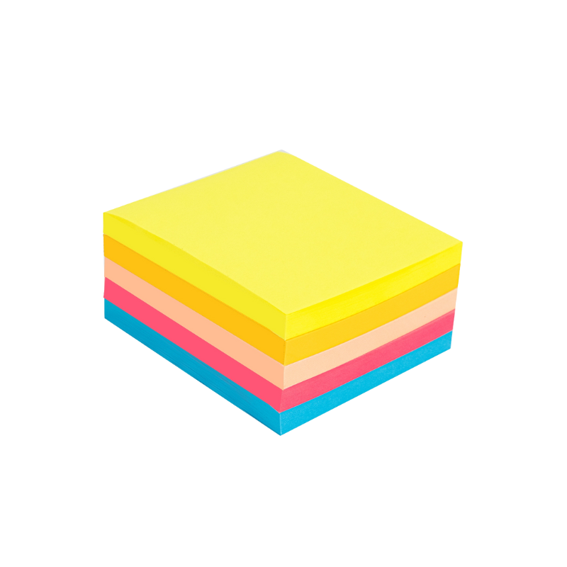 FEUILLES AUTOCOLLANTES 76*76MM COUL | POST IT DEA044