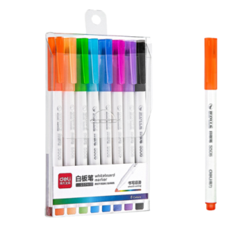 MARQUEUR EFFAÇABLE 8 CLRS | MARKER ERASABLE DES504