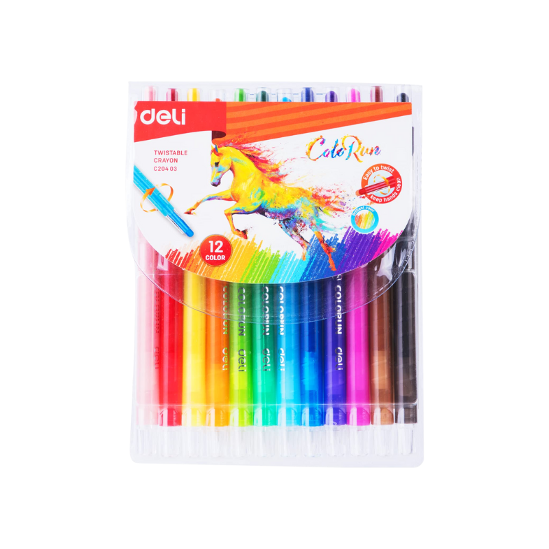 CRAYON DE CIRE RÉTRACTABLE12 CLRS | TWISTABLE CRAYON DEC20403