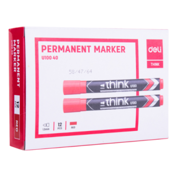 MARQUEUR PERMANENT CLR RED 1
