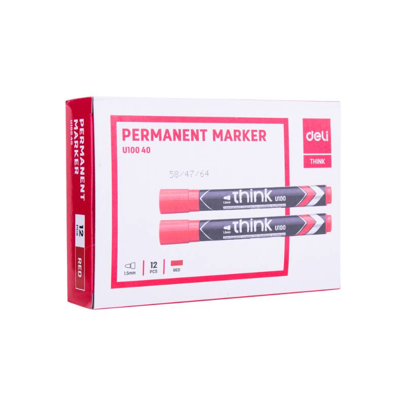 MARQUEUR PERMANENT CLR RED 1