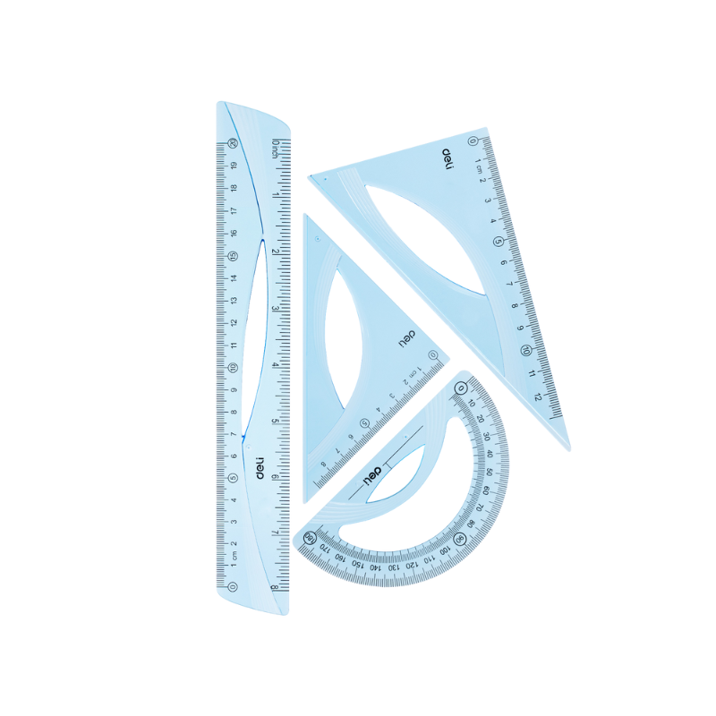 KIT DE REGLE COMPLET BLUE | COMPLETE RULER DEH12