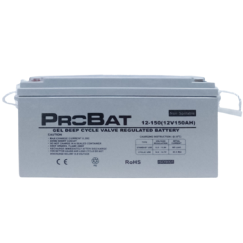 BATTERIE 150A SOLAIRE PURE GEL SLIM PROBAT