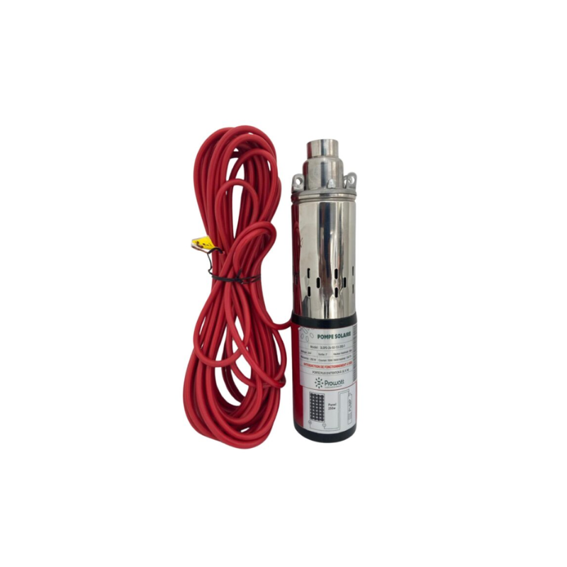 POMPE SOLAIRE DC BROSSE PLASTIQUE 1.5M3 50M 24V