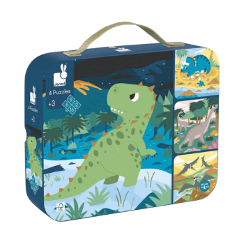 JANOD - 4 PUZZLE DINOSAURE...