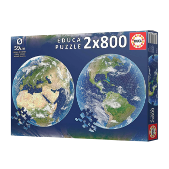 PUZZLE ROND PLANÈTE TERRE -...