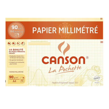 POCHETTE PAPIER MILLIMETRE...