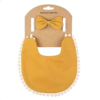 Ensemble de bavoirs et bandeau à nud pour bébé