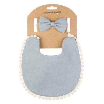 Ensemble de bavoirs et bandeau à nud pour bébé