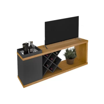 Table TV avec range bouteilles de Vin - WINE TV UNIT MADRID 60"