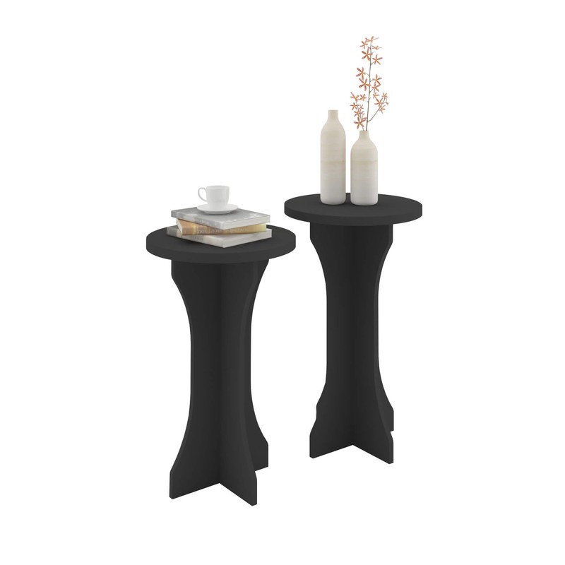 Pack 2 Tables d'appoint - SIDETABLE LUCK (2 SIDETABLES)