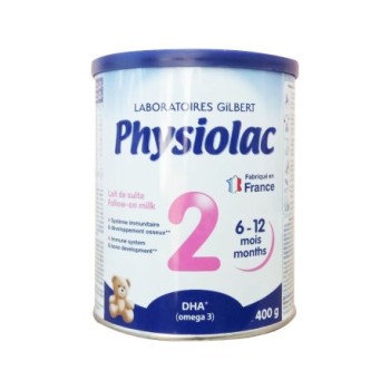 Lait 2e Âge Physiolac 400g | 6 à 12 mois