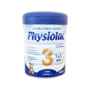 Lait 3e Âge Physiolac 800g |1 à 3 ans