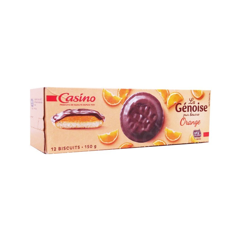 Génoise Orange 150g Casino | Biscuit