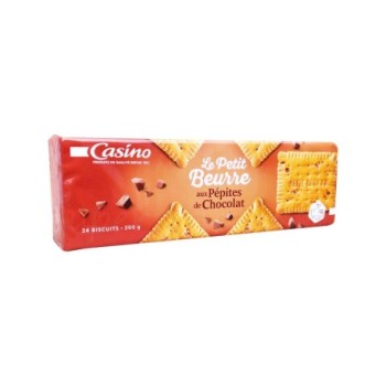Petit Beurre aux pépites de chocolat 200g Casino | Biscuit