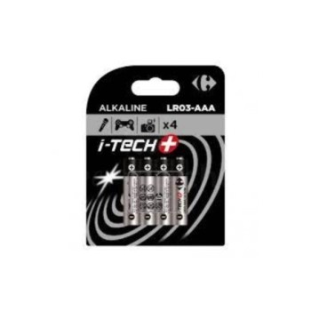 Pile LR03 AAA i-tech Carrefour | 4 piles