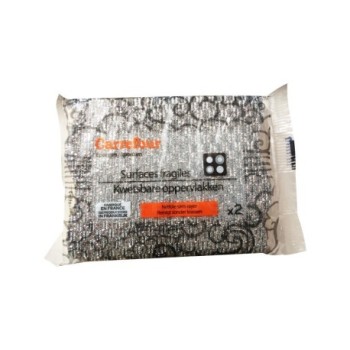 Eponges à gratter vitroceramique Carrefour x2