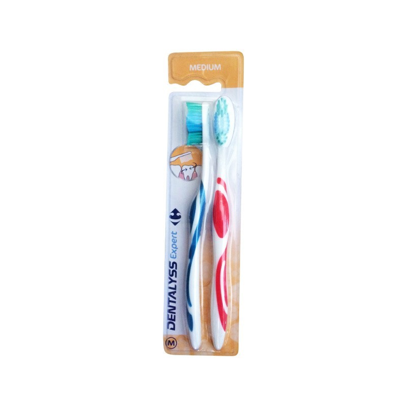 Brosse à dent expert medium Dentalyss Carrefour