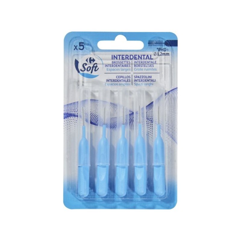 Brossettes interdental 3mm Carrefour | Lot de 5