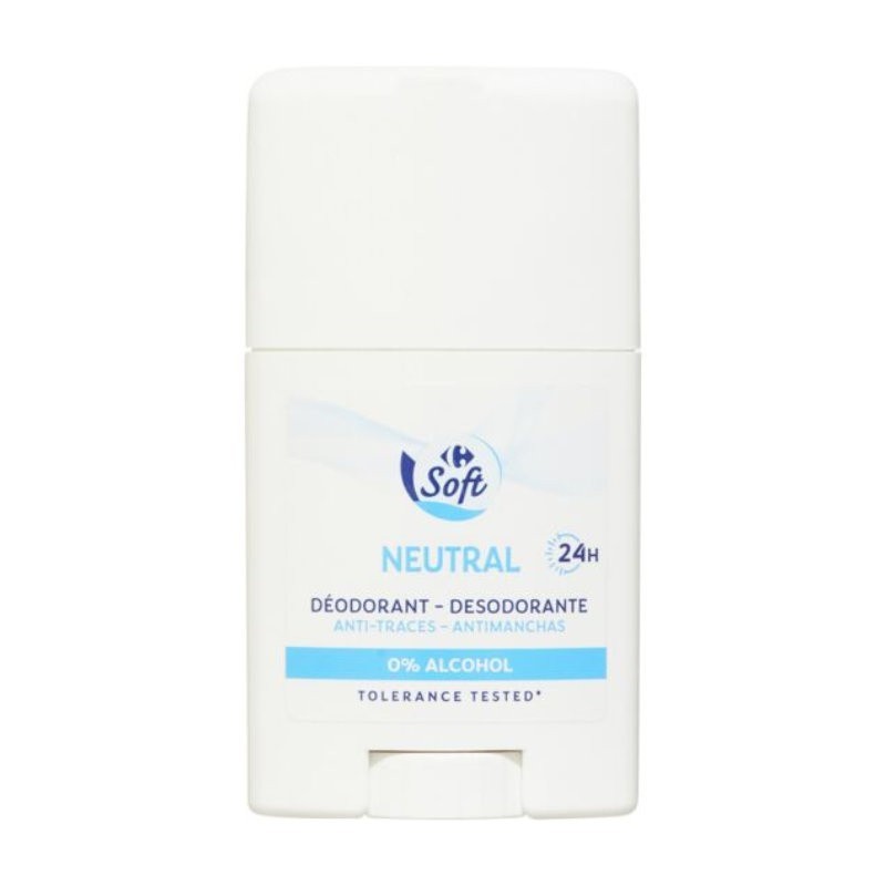 Déodorant Stick neutre femme soft Carrefour 50ml